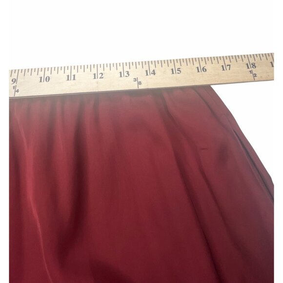 Diane Von Furstenberg Womens Red Elastic Waist Wide-Leg Pants Size Large - Picture 12 of 12